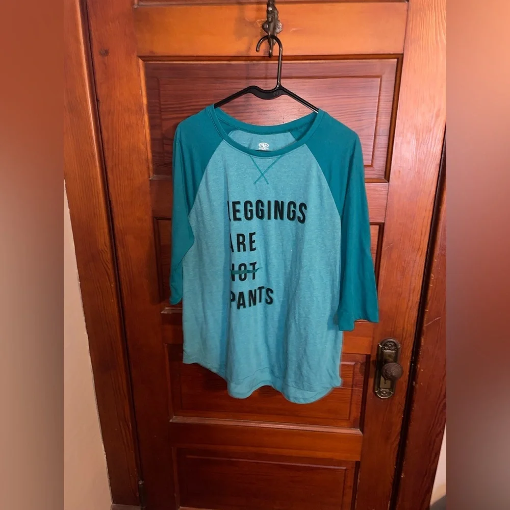 “Leggings are not pants”- Graphic Baseball Tee *make offers*